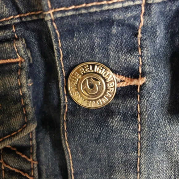 TRUE RELIGION Jean Jacket Blue DenimSkinny Girls Tween Size Large